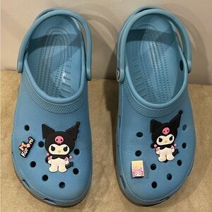Women’s Blue Clogs with Cartoon Character